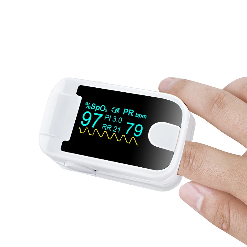 Новый цветной OLED пульсоксиметр с пальцевым наконечником звуковой сигнализацией