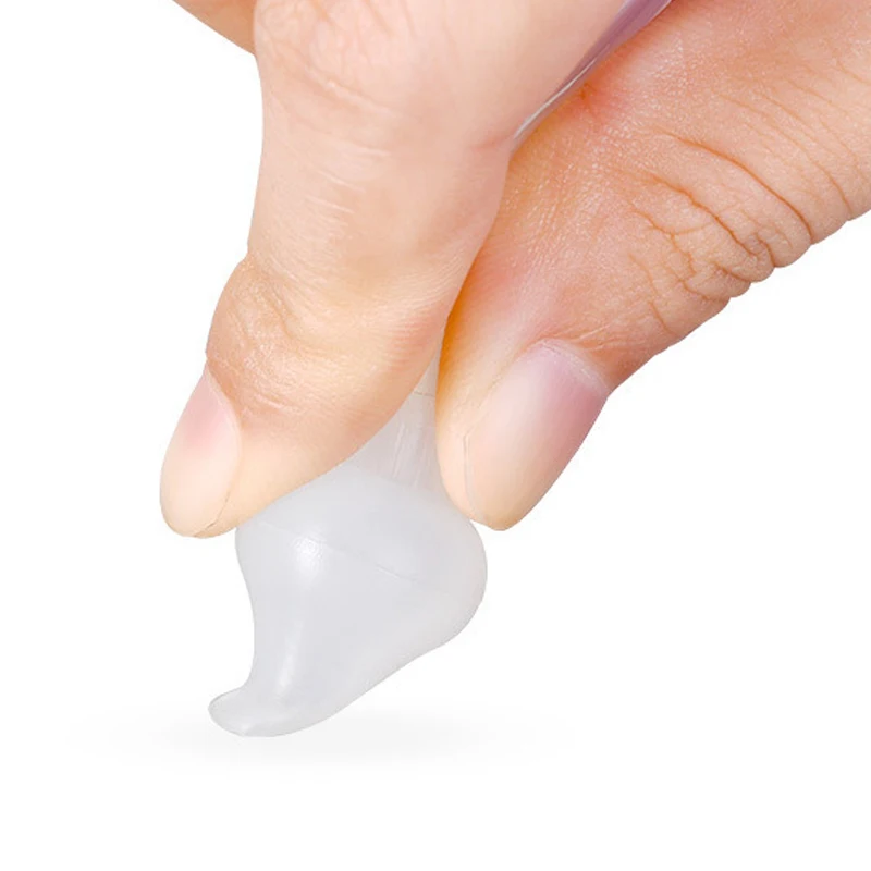 Juego de aspirador Nasal para beb&eacute;, en forma de U, Anti-reflujo, seguridad de silicona + PP, limpiador de nariz para beb&eacute;, traje de cuidado infantil de paja suave-3