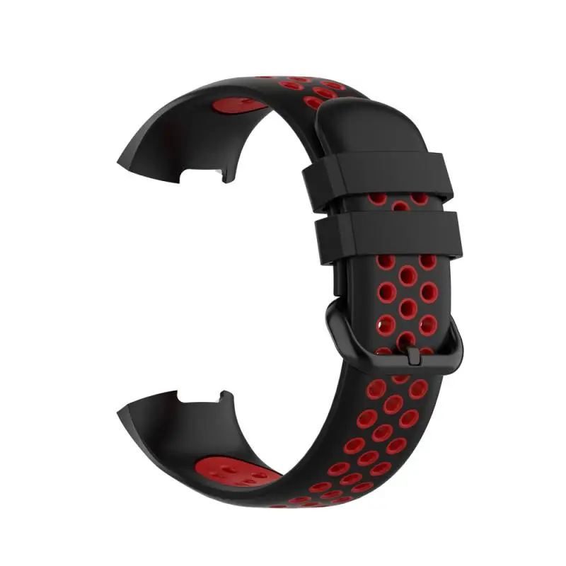 

New Universal Silicone Wrist Strap For Fitbit Charge 4/charge 3/3 SE Dual-color Watchband Smart Watch Strap Watch Replacement