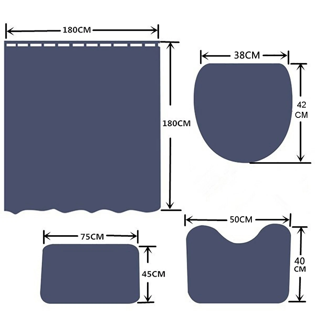 

Bathroom Shower Curtain and Rug Sets Mountain Water Sunrise Eagle Forest Toilet Lid Cover Bath Mat Waterproof Shower Curtain Set