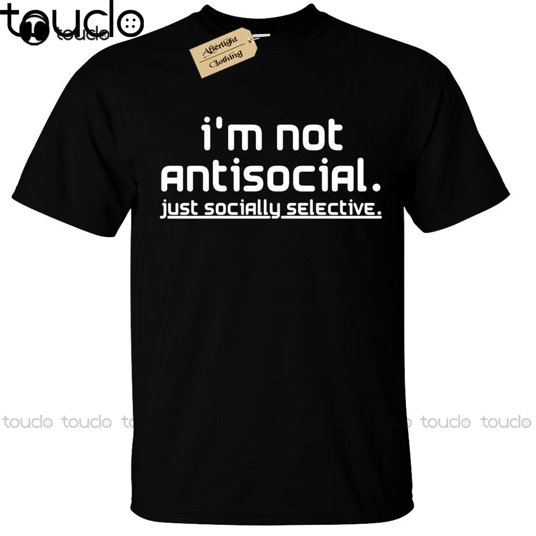 

Футболка мужская с надписью «I Not Anti Social Just Выборочная»