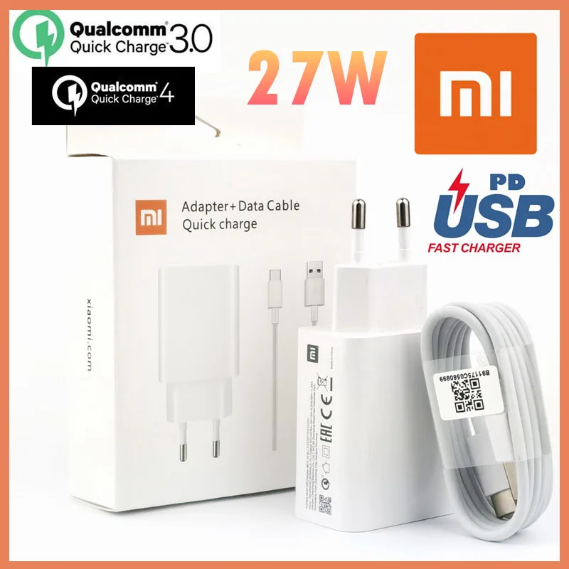 

xiaomi mi 9t Charger turbo charge Original EU Fast Charger adapter usb type c cable for xiaomi mi 10 lite 9 pro redmi note 9s 9