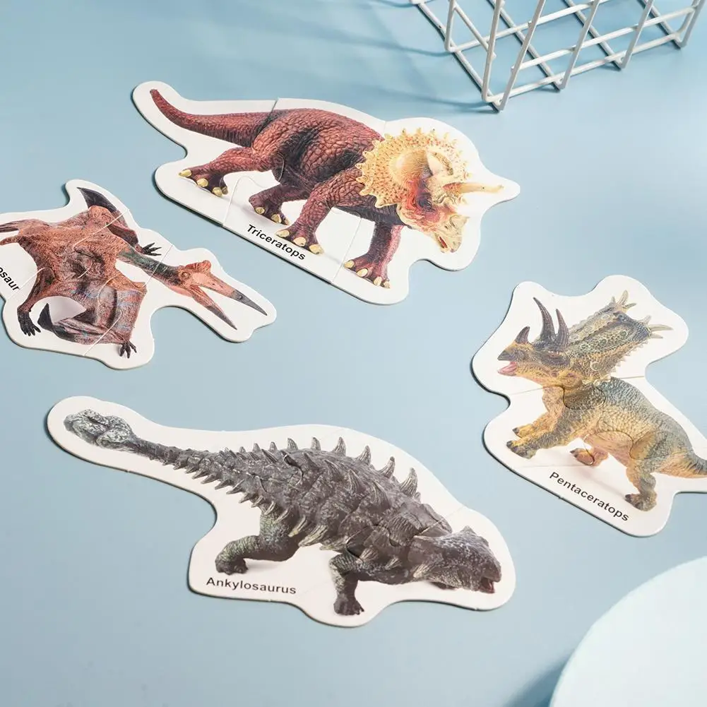 

Dinosaur Paper Model Puzzle Assembled Brain Teaser Games Educational Toys For Children Jigsaw Kids Toys U9b2