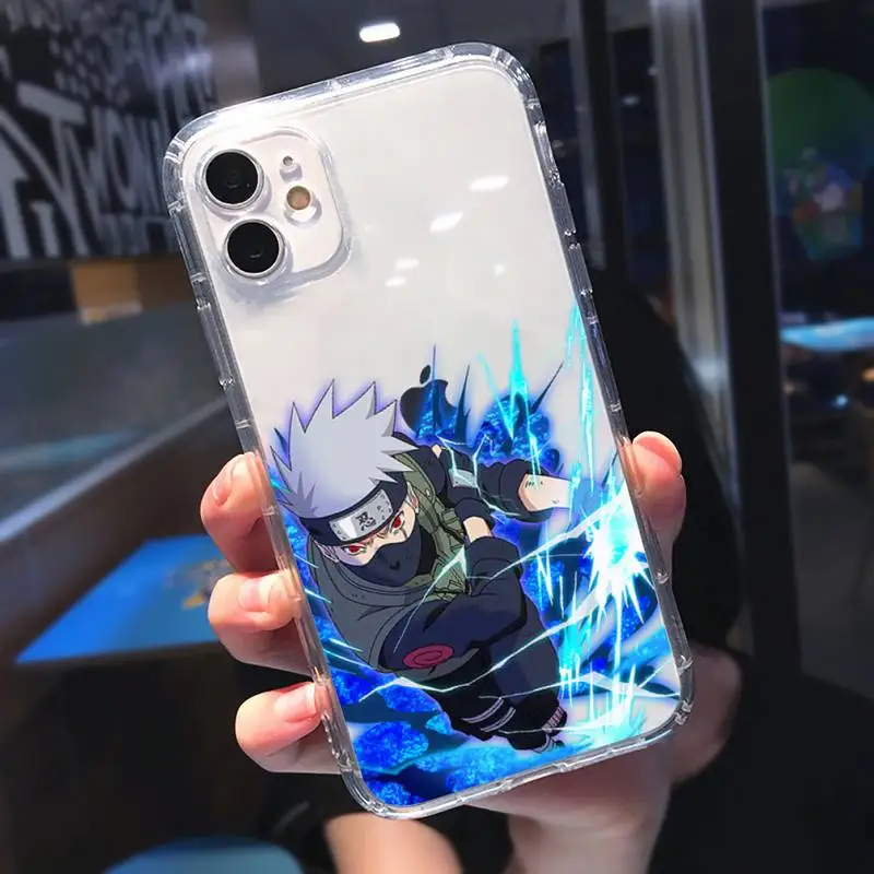 

Uzumaki Naruto Anime Kakashi Phone Case Transparent soft For iphone 5 5s 5c se 6 6s 7 8 11 12 plus mini x xs xr pro max