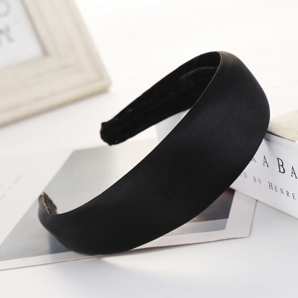 

New Solid Color Headband Knot Hair Hoop for Women Simple Fabric Cross Pearl Girls Hairband Make Up Hair Accessories