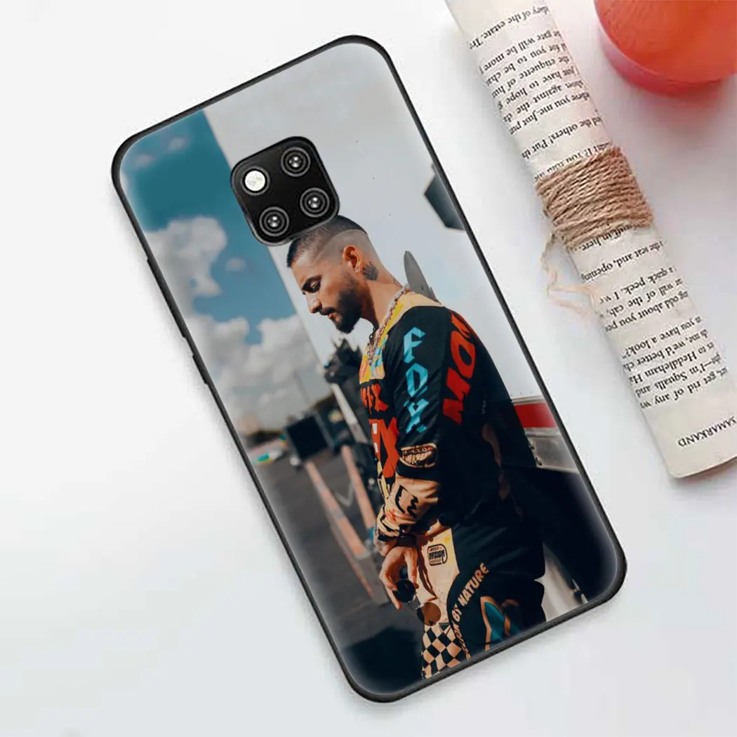 Soft silicone Cover for Huawei Mate 10 20 30 Pro Lite Y6 Y7 Y9 Prime Y5 Black Phone Case Maluma | Мобильные телефоны и