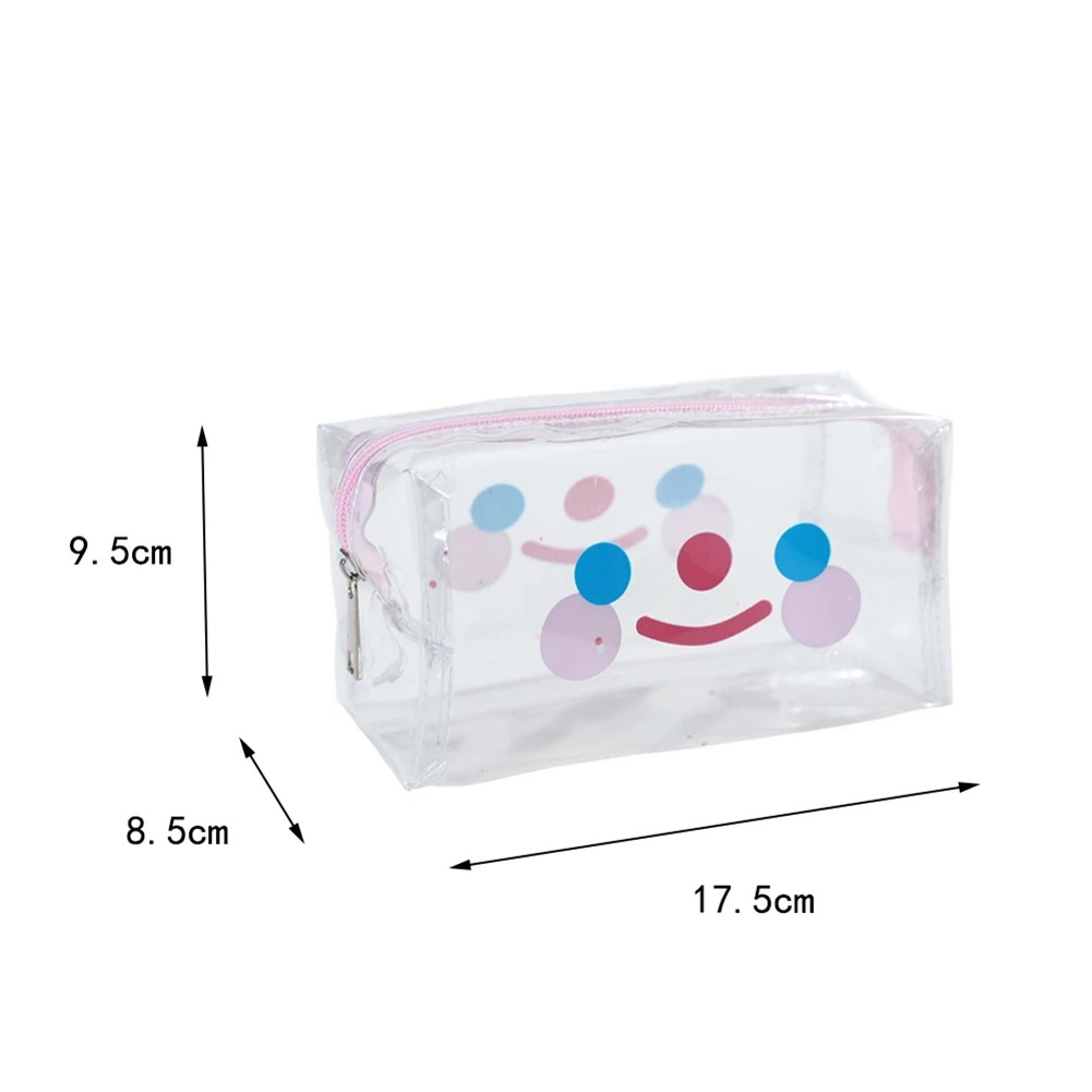 Женская прозрачная косметичка с милым мультяшным рисунком портативная дорожная