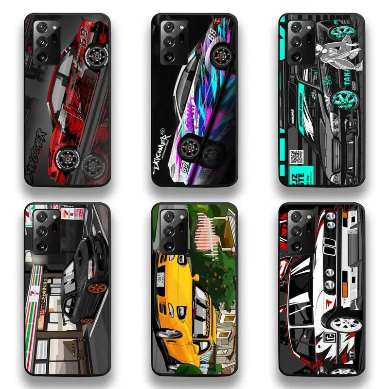 

Cartoon Car Tail light design-JDM Phone Case For Samsung Galaxy Note20 ultra 7 8 9 10 Plus lite M51 M21 M31S J8 2018 Prime