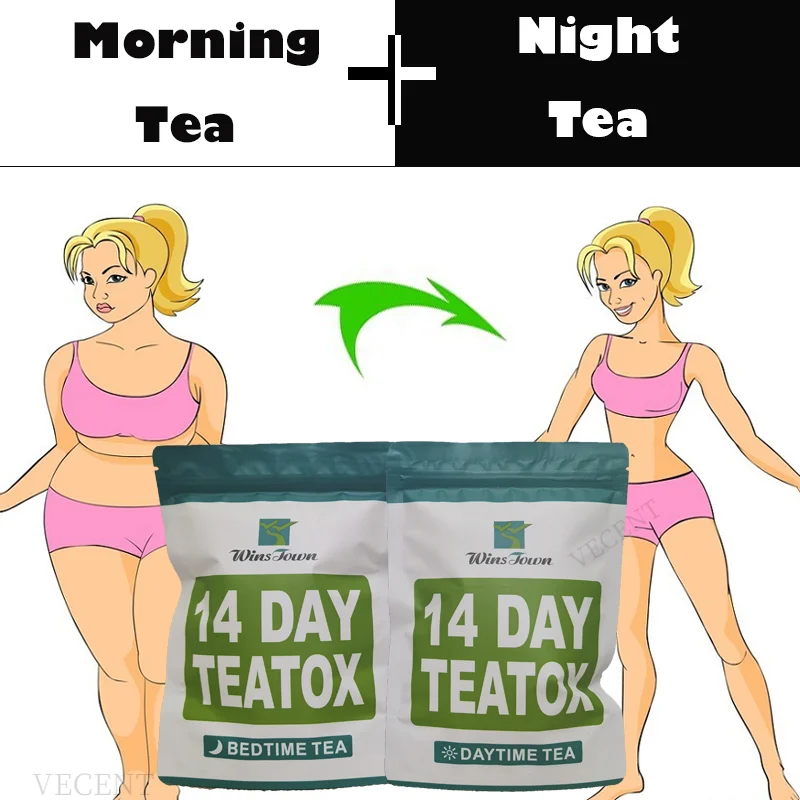 

14days100% Pure Natural Detox Tea Bags Colon Cleanse Fat Burn Weight Loss Tea Man Women Tea Belly Slimming Tea Anti Cellulite