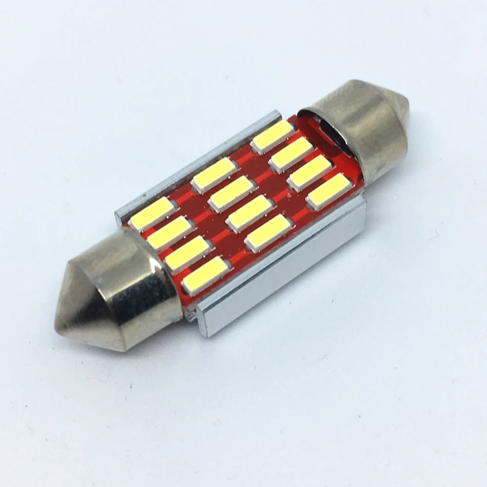 

100pcs Festoon-36mm 31mm 39mm 41mm led Reading Bulb White C5W C10W 4014 LED Car Festoon Lights Auto Interior Bicuspid Dome Lamp
