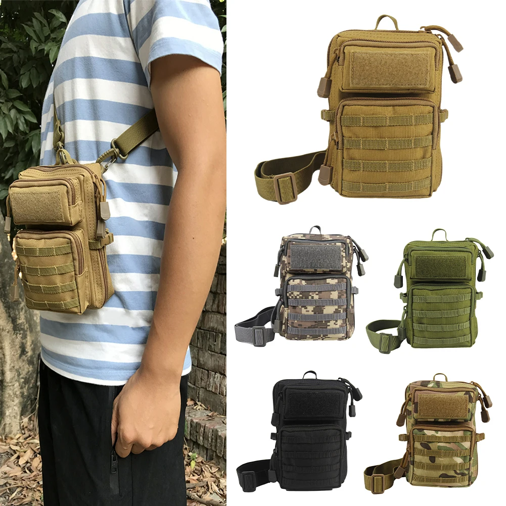 

Tactical EDC Chest Bag Universal Utility Sling Bag Zipper Shoulder Bag Crossbody Waist Pocket Outdoor Camping Hunting Accessory