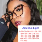 Очки для близорукости для мужчин и женщин, большие прозрачные готовые очки с черной леопардовой оправой, от-0,5 до-6,0, очки для близоруких по рецепту