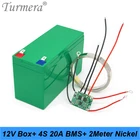 Контейнер для хранения аккумуляторов Turmera 32650, 32700, Lifepo4, с 1 кронштейном 1x4 для бесперебойного питания 12 В, 7 Ач и аккумулятора для электровелосипеда