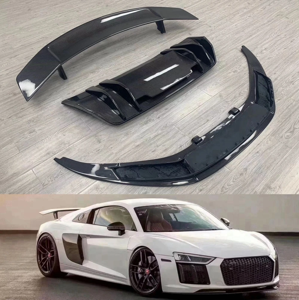 Автомобильный спойлер для Audi R8 GT V8 V10 2017 2018 2019 стильный аксессуар заднего крыла из
