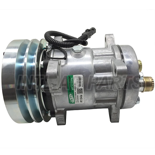 

Sanden SD7h15 7H15 4609 U4609 4478 Auto ac Compressor for Case New Holland MC Cormick Steyr truck 197121A1 1999755C3 1999755C2