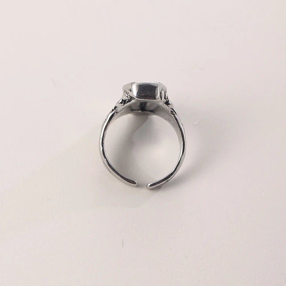 Мужское винтажное серебряное молитвенное кольцо в стиле панк для женщин |