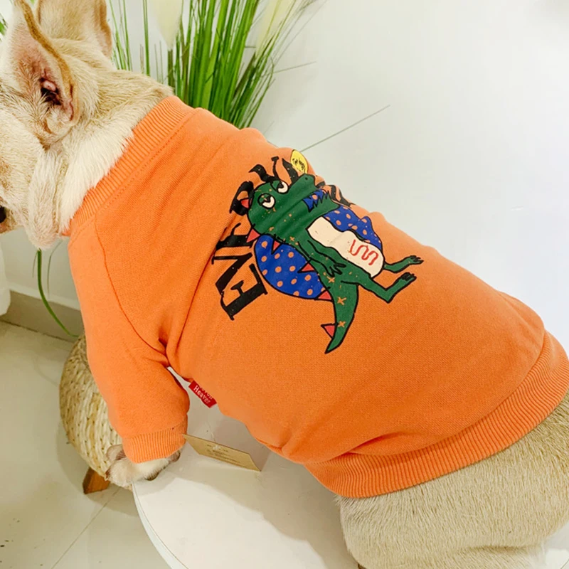 Мультяшная Одежда для питомцев костюм с капюшоном собаки теплая зимняя одежда