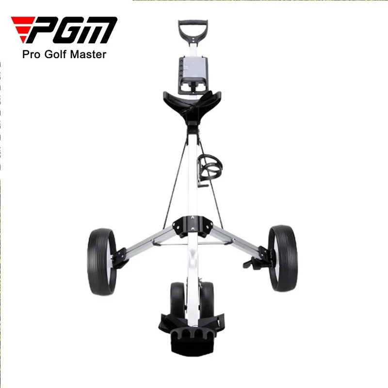 PGM Golf Pull Cart Adjustable Golf Trolley Cart 3 and 4 Wheels Push Pull Golf Cart Aluminium Alloy Foldable Trolley  golf cart