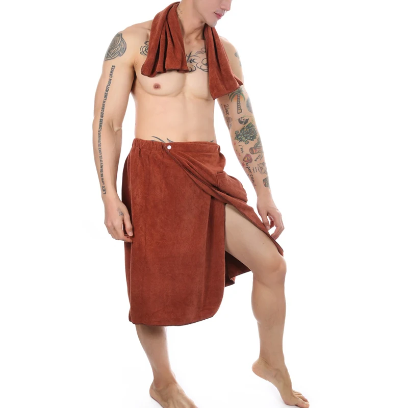 2 Piece Set Wearable Magic Bathrope with Pocket Mircofiber Magic With Pocket Swimming Soft Beach Blanket Shower Skirt Sports Gym