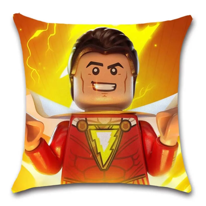 Белый чехол для подушки с изображением Бэтмена и друзей Супермена украшение на