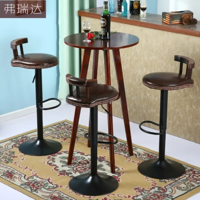 Американский стиль железный стул для отдыха Ретро Барный Стул Лифт стойка приема