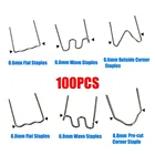 100 шт. сварочный степлер диаметром 0,80,6 мм, нарезанный горячий степлер, скобы для автомобильного бампера, пластиковый сварочный ремонтный комплект