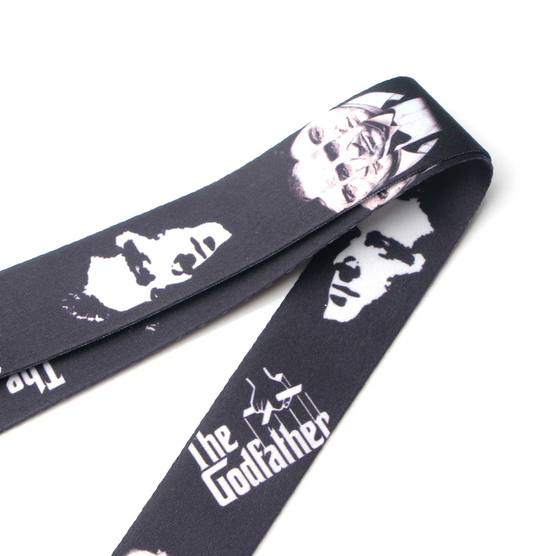 

JF0273 God Father Neck Straps Lanyards for key ID Card Pass Gym Cellphone USB badge holder DIY Hanging Rope