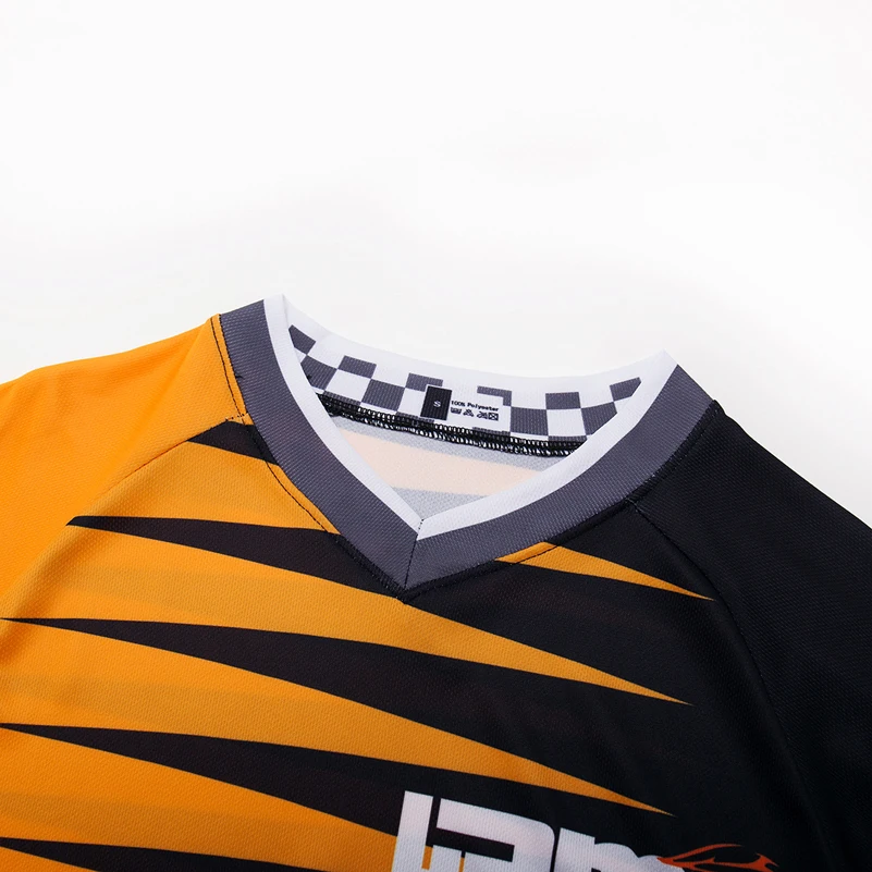 Новый Moto GP горный велосипед для мотокросса Джерси DH MTB футболка одежда желтый Ropa