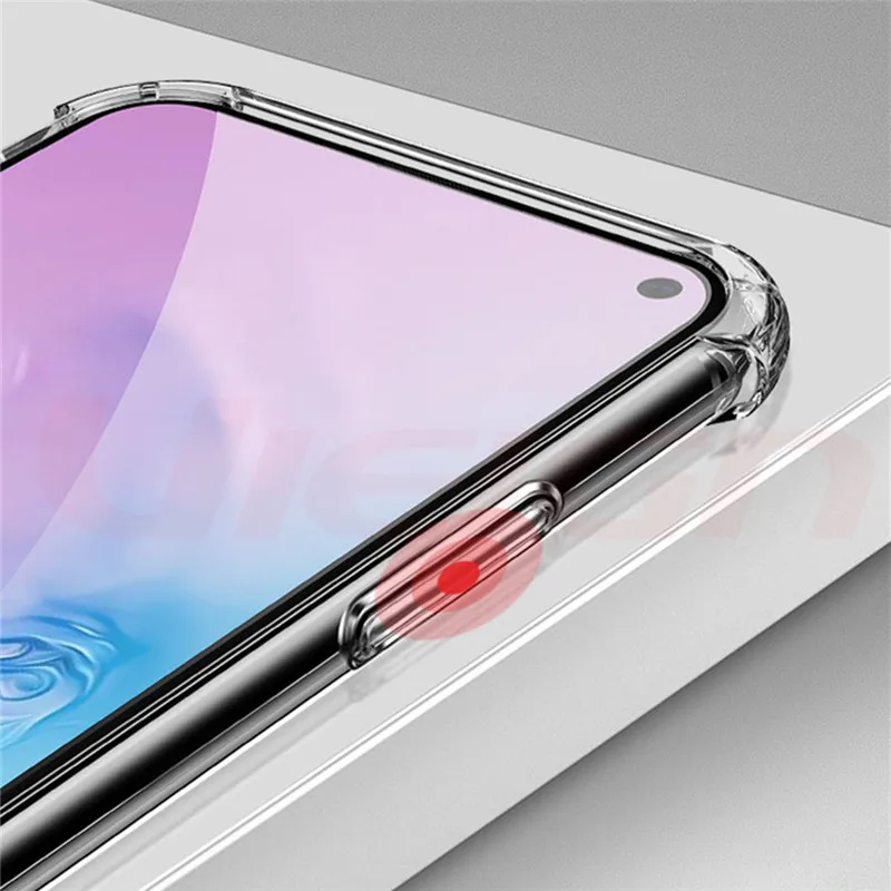 Чехол-накладка из силикона и ТПУ для samsung galaxy S10 S10plus S10e чехол прозрачный мягкий A10