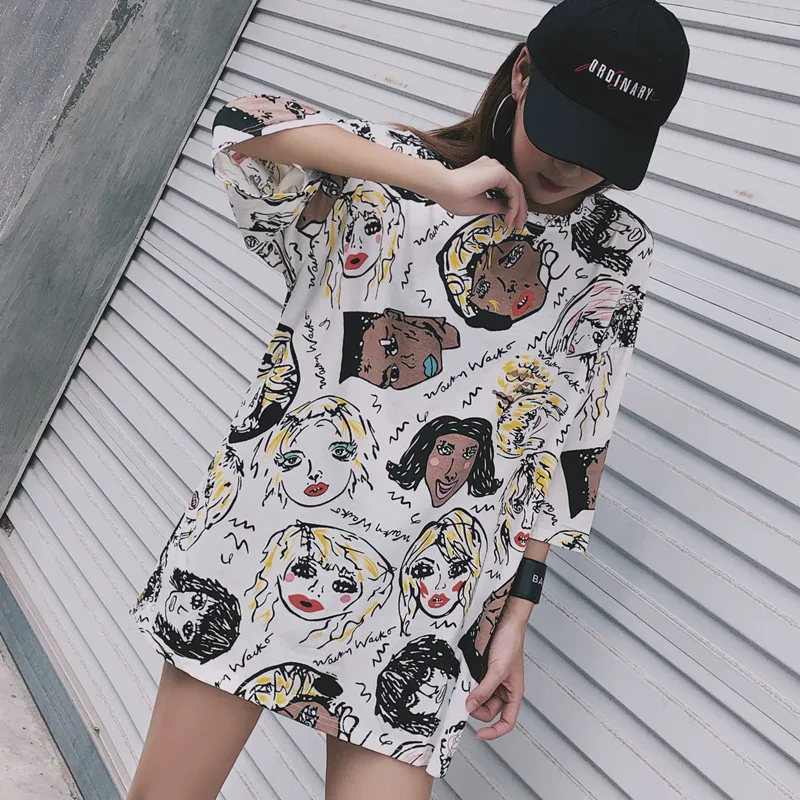 Футболка женская с коротким рукавом летняя большого размера|Футболки| |