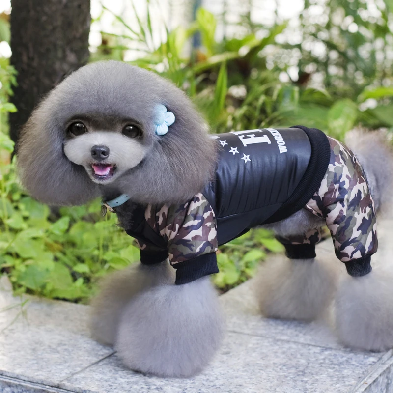 Крутая Одежда для собак ФБР комбинезон утепленная одежда женский костюм теплая