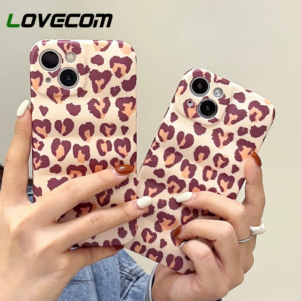 

Чехол для iPhone 13 Pro Max, INS, Леопардовый пуховик, волнистый чехол для телефона iPhone 11 12 Pro Max X XR XS Max 7 8 Plus, мягкий чехол-накладка