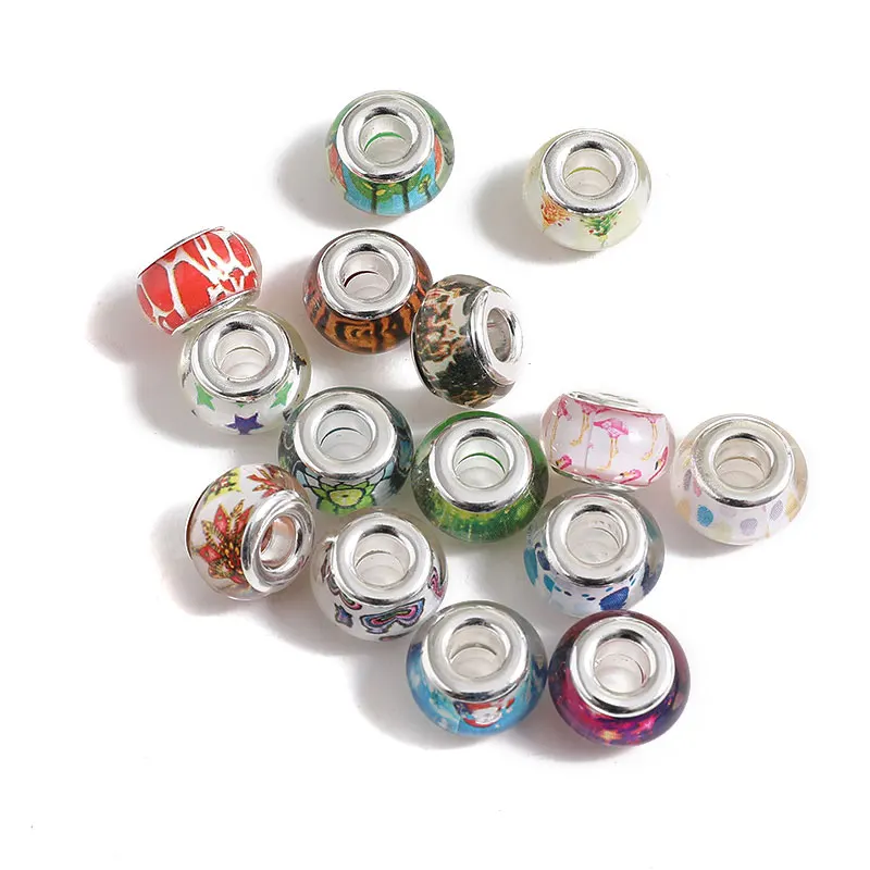 Бусины европейские для браслета ювелирные подвески самостоятельного