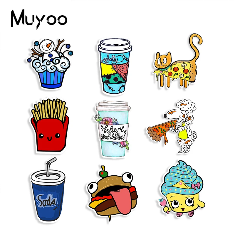 Новинка 2019 милая акриловая брошь в виде картошки фри гамбургера пиццы аксессуары