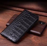 luxury genuine leather flip case for iphone xs x xr cover magnetic case for iphone xs max cases leather cover phone cases