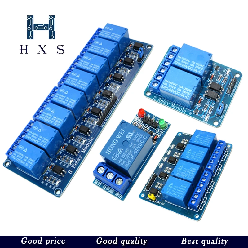 1 шт. релейный модуль 5 В 12 2 4 8 каналов с оптроном. Релейный выход для arduino в