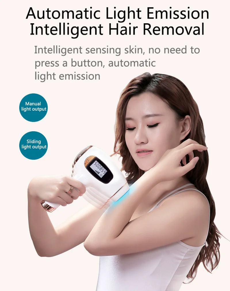 500000 Flash Laser Epilator Handheld Painless IPL Hair Removal Body Bikini Freezing Point Photoepilator Beauty Machine for Women
