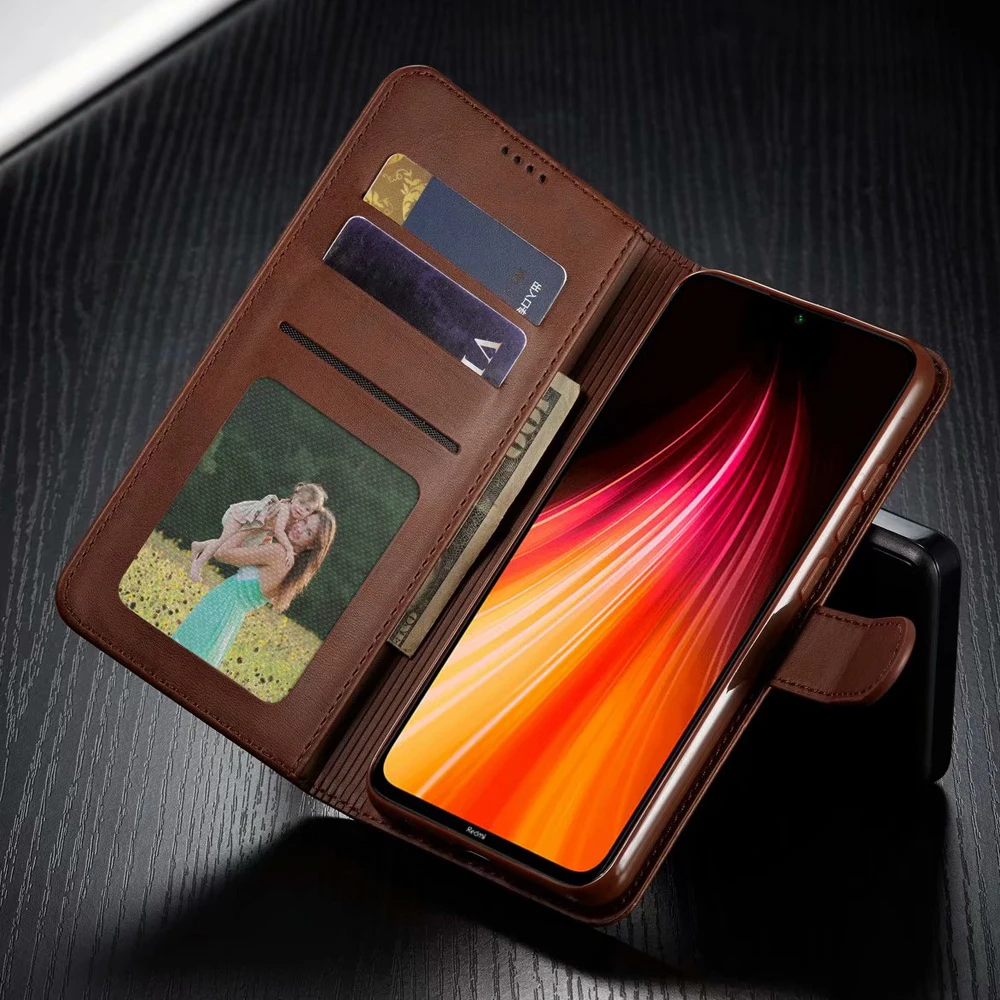 Чехол для Xiaomi Redmi Note 9S 8T 8 Pro 7 6 K20 Mi 9T 5 Plus 8A 7A Y3 из искусственной кожи с откидной