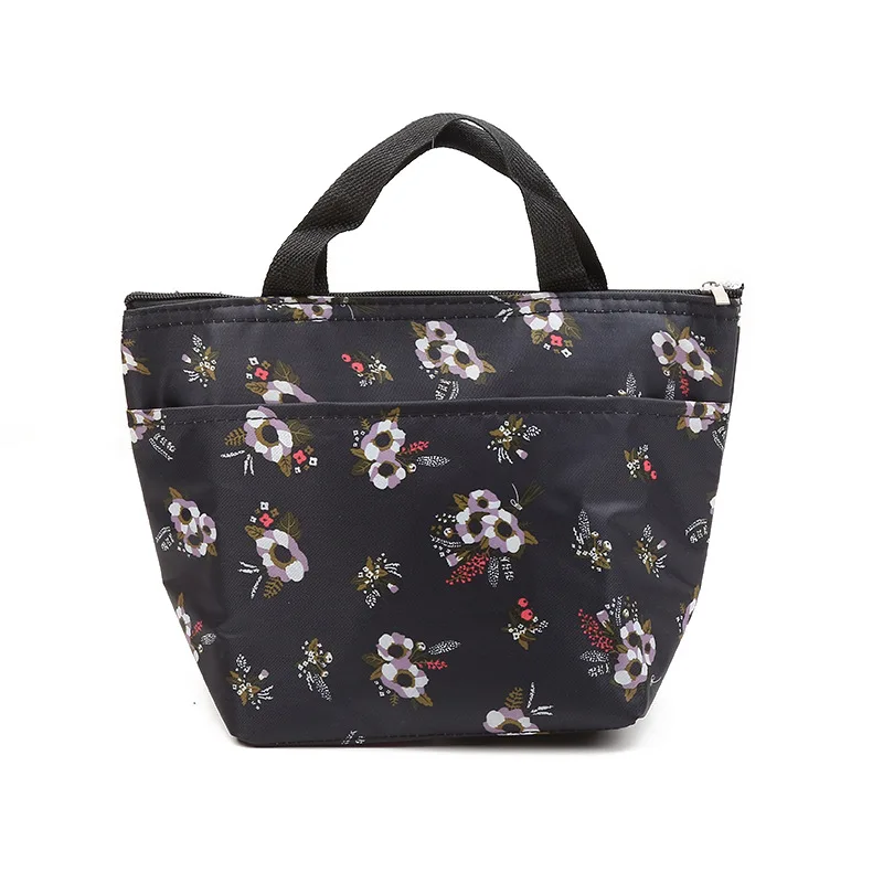 

Portable Lunch Bag Waterproof Polyester Fabric Women Kids Office Worker Fashion Picnic Travel Insulation Tote Storage Handbags