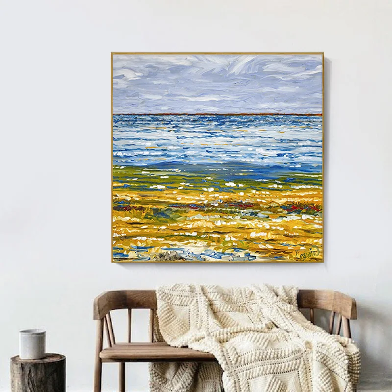 Абстрактные золотые плакаты картина маслом печатные на холсте настенные картины