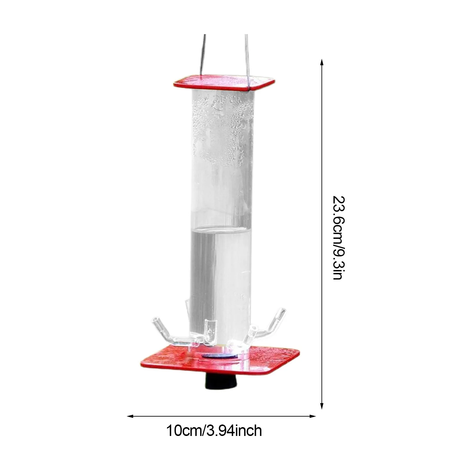 

Tube Hummingbird Feeder Hanging Wild Bird Feeder for Outdoor Yard Patio Tree Decor