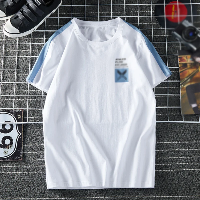 

Summer men's short sleeve T-shirt printed clothes men's loose trend cotton plus size men's fashion T-shirt