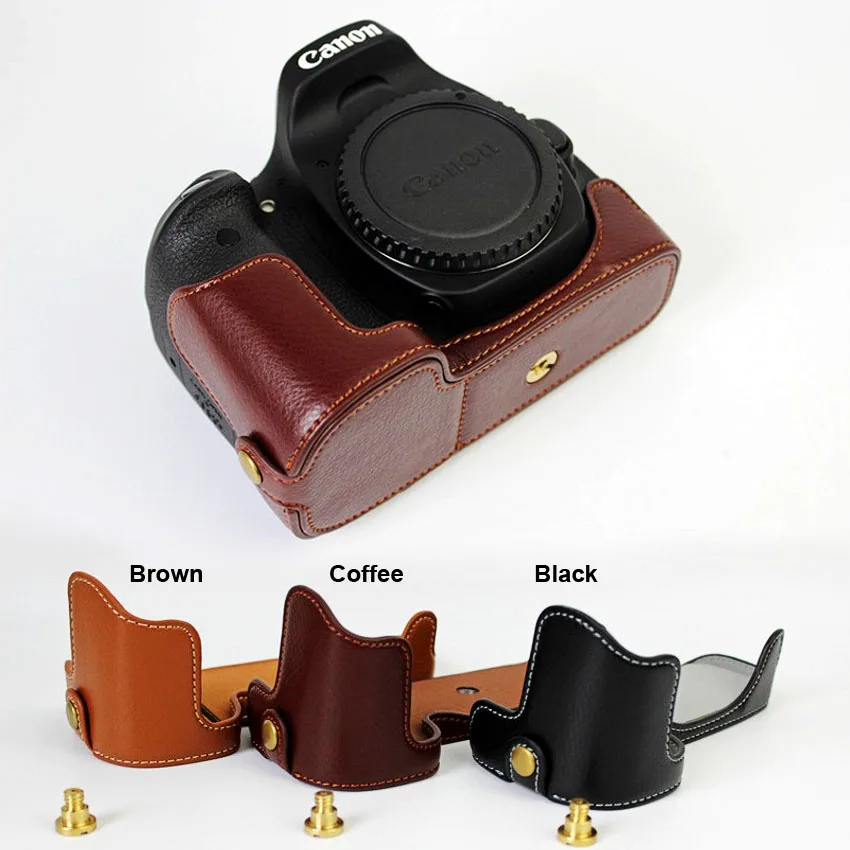 

Genuine Real Leather Half Case Grip for Canon Eos 5D3 5DS 5DSR Camera