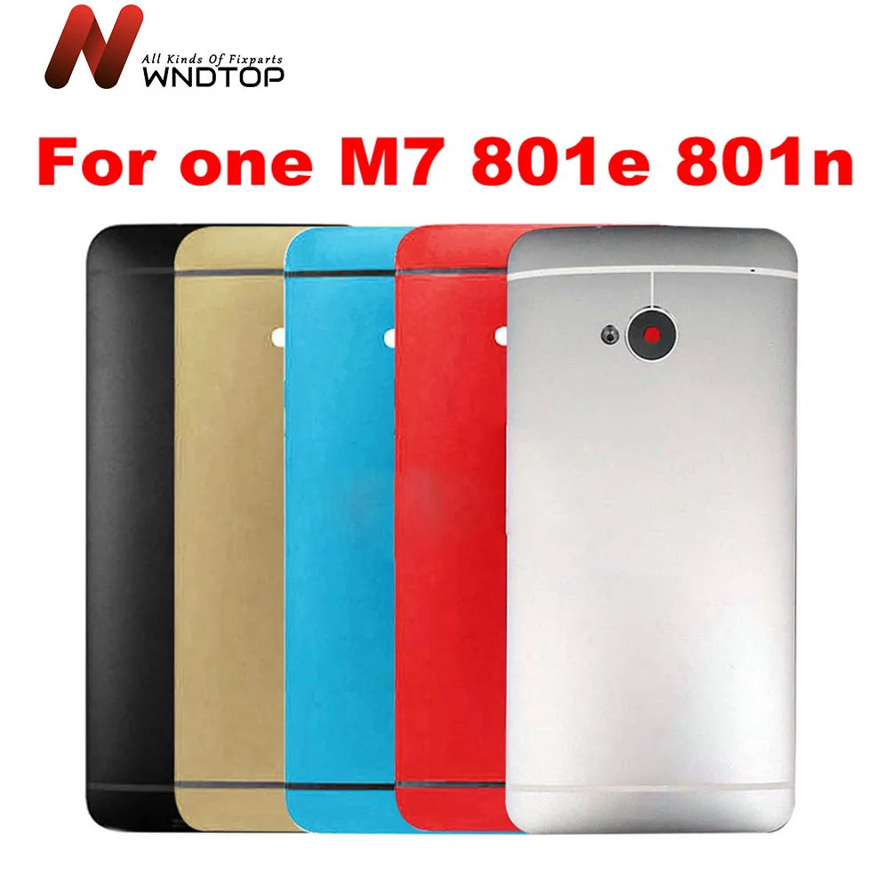 Чехол для HTC M7 батарейный отсек задняя крышка корпуса Боковая кнопка запасные