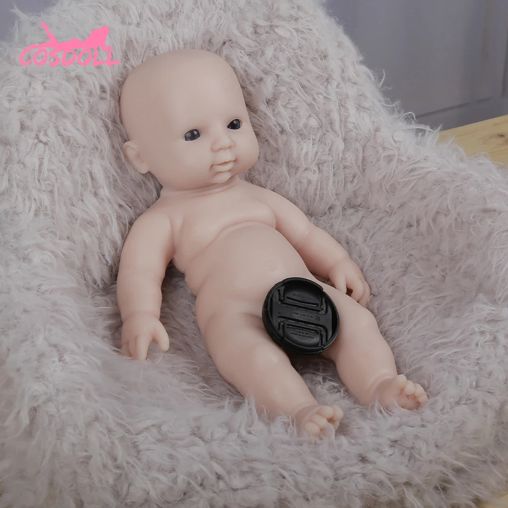 

COSDOLL Reborn Dolls Unpainted Toddler toy 31CM 1.05KG unfinished BeBe Baby Full Silicone Newborn For Children Birthday Gifts