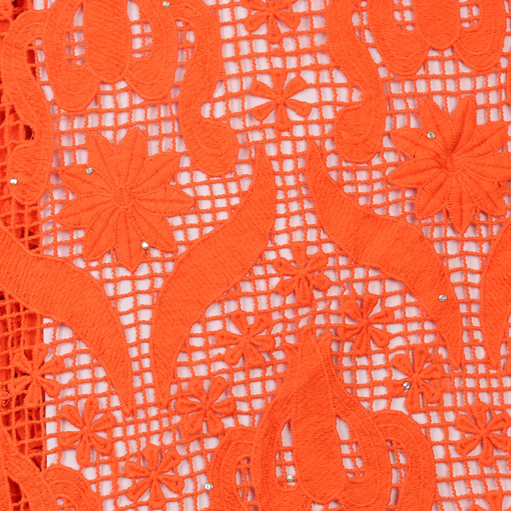 Высокое качество африканская сетка гипюр шнур кружевная ткань последняя