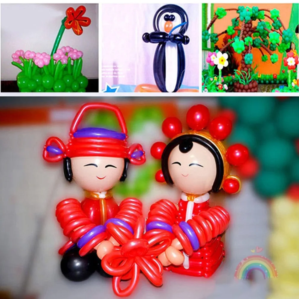 200 шт/Партия Красочные DIY скрученная спираль латексные воздушные шары Свадебный