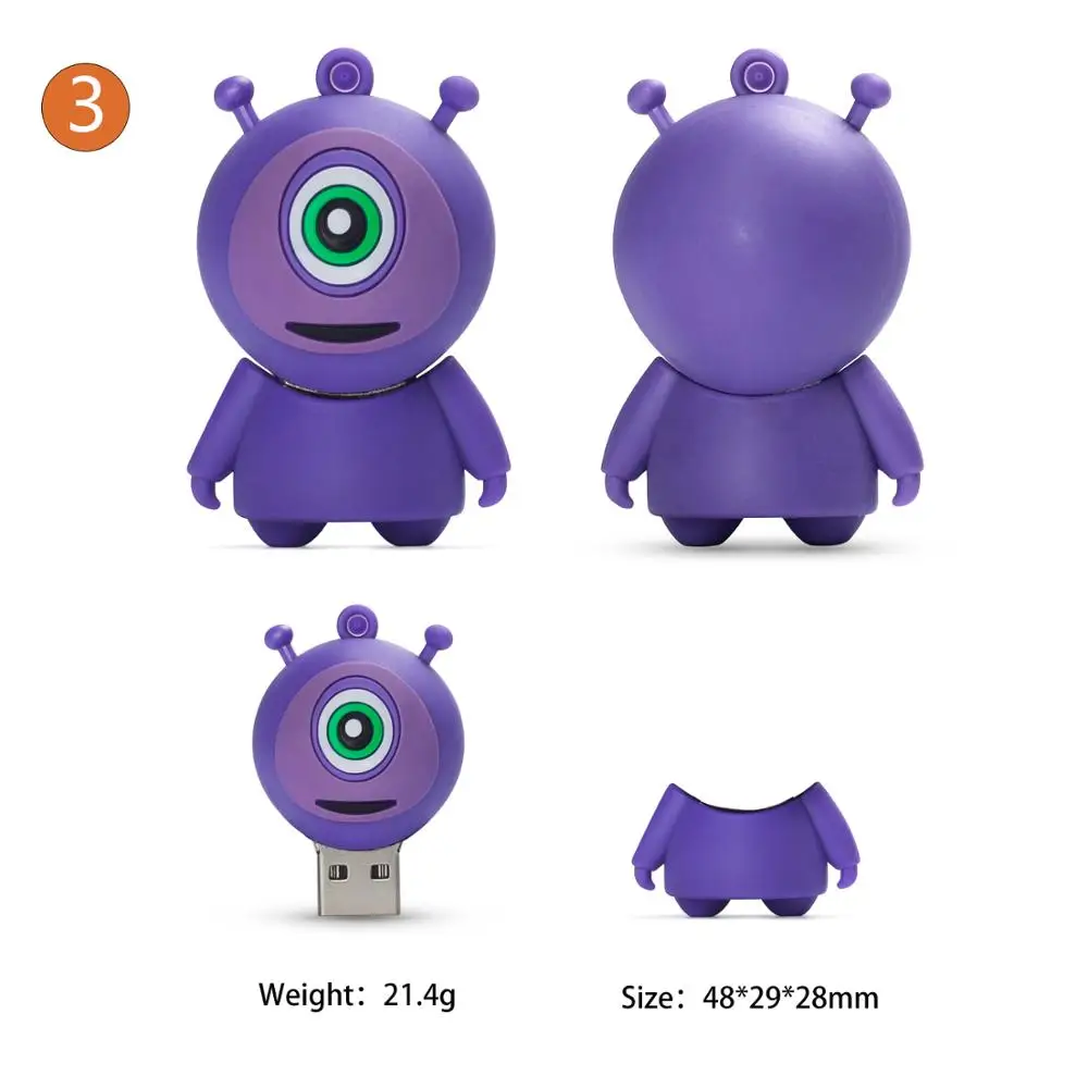 USB-флеш-накопитель LEIZHAN в виде тыквы подарок на Хэллоуин Детская флешка для