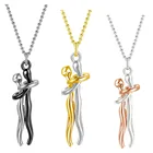 Ожерелье с подвеской для обнимания пары, колье для мужчин и женщин на большие расстояния, подходит для влюбленных пар