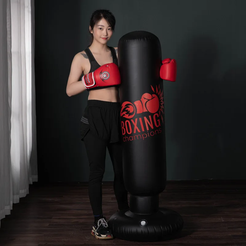 Надувной боксерский мешок для тренировок ММА взрослой дыропробивной тхэквондо